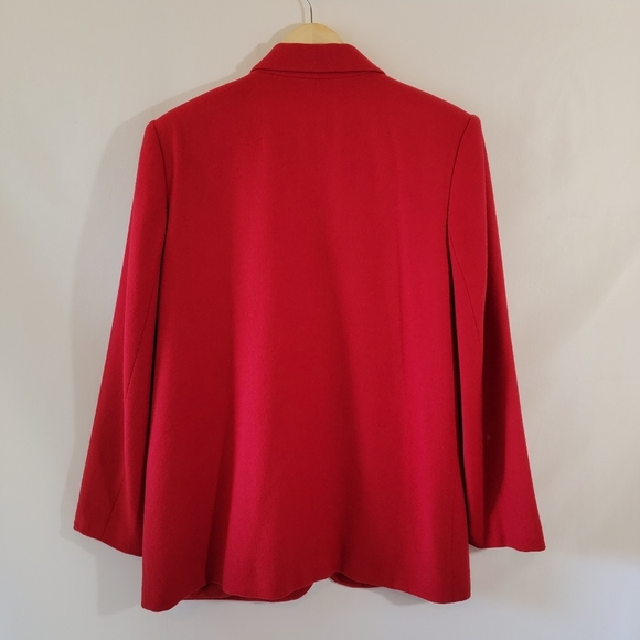 VTG SAG HARBOR 100% Wool Women's Blazer Sz 12 Single Breasted Office Career - Picture 2 of 12